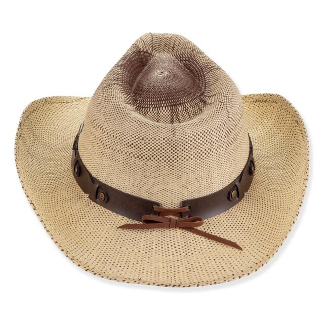 Sun N Sand Mens Western Hat | One Size - 59cm - Elastic Inside Band | UPF 50+ | Tidal Tom | HTT1325