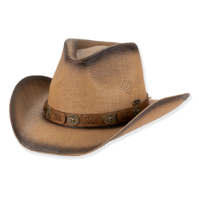 sun n sand Mens Western Hat | One Size - 59cm - Elastic Inside Band | UPF 50+ | Tidal Tom | HTT1302