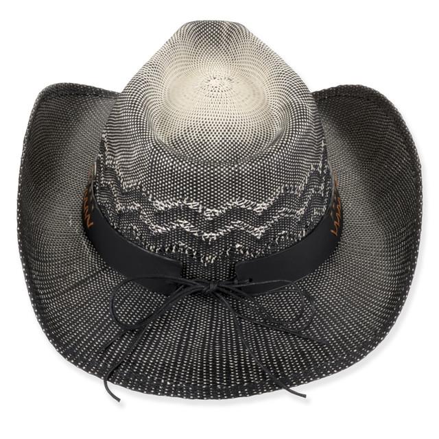 Sun N Sand Mens Western Hat | One Size - 59cm - Elastic Inside Band | UPF 50+ | Tidal Tom | HTT1301