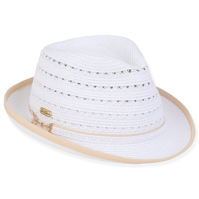 sun n sand Mersa | Women's Paper Straw Fedora Hat | HH2820