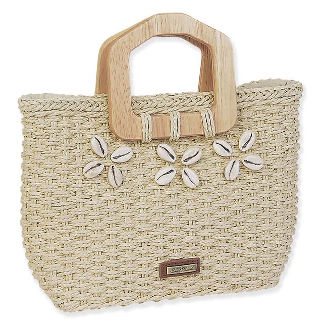 Sun N Sand Natural Paper Straw Medium Tote | CE6643 A