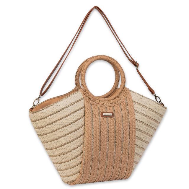 Sun N Sand Natural Paper Straw Shoulder Tote | CE6639 A