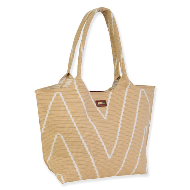 Sun N Sand Natural Polyester Shoulder Tote | CE6662 A