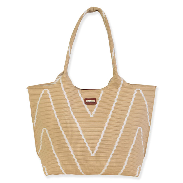 sun n sand Natural Polyester Shoulder Tote | CE6662 A