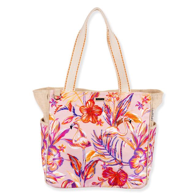 sun n sand Neon Tropical Flamingo | Shoulder Tote | Sun N Sand | SNS7200