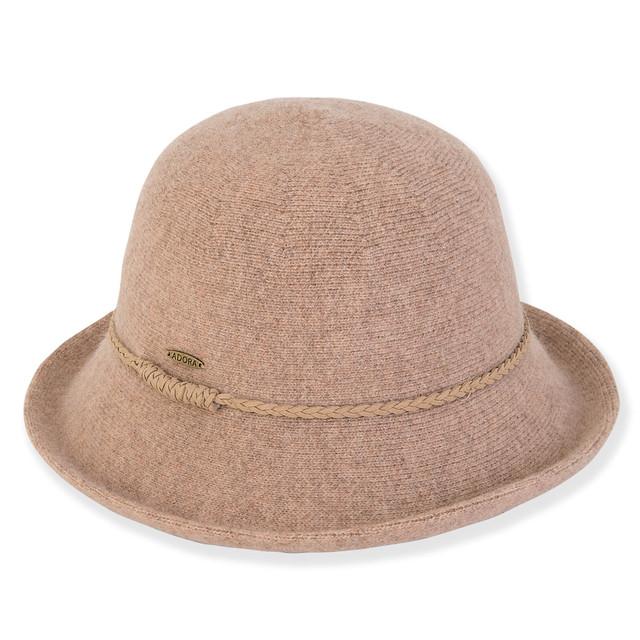 sun n sand Noel | Women's Soft Wool Up Brim Braided Faux Suede | AD1620 sun n sand Noel | Women's Soft Wool Up Brim Braided Faux Suede | AD1620