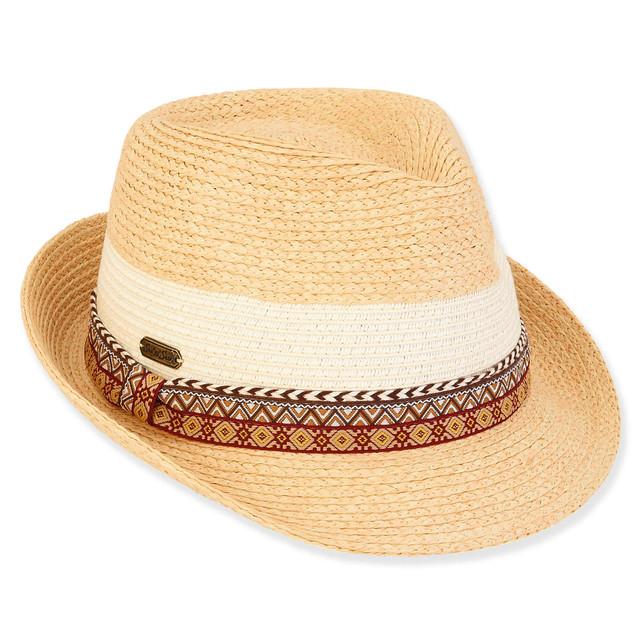 sun n sand Oakley | Women's Paper Straw Fedora Hat | HH3021