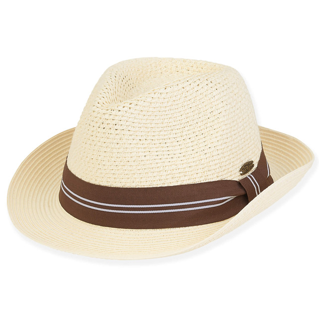 sun n sand Paget | Men's Paper Straw Fedora Hat | HTT1119