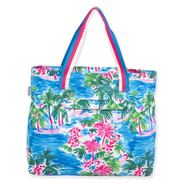 Sun N Sand Palm Island | Shoulder Tote With Hat Carrier | Sun N Sand | SNS7230