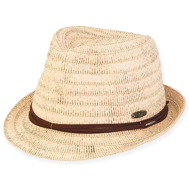 sun n sand Pandora | Men's Paper Straw Fedora Hat | HTT1148