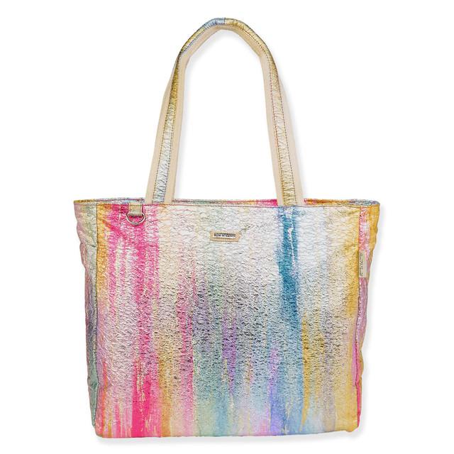 sun n sand Pink Shoulder Tote Ombre Crushed Foil | SNS6820 A
