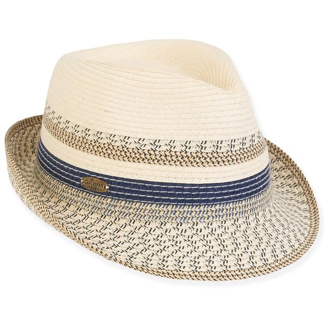 sun n sand Quiberon | Women's Paper Straw Fedora Hat | HCJ367