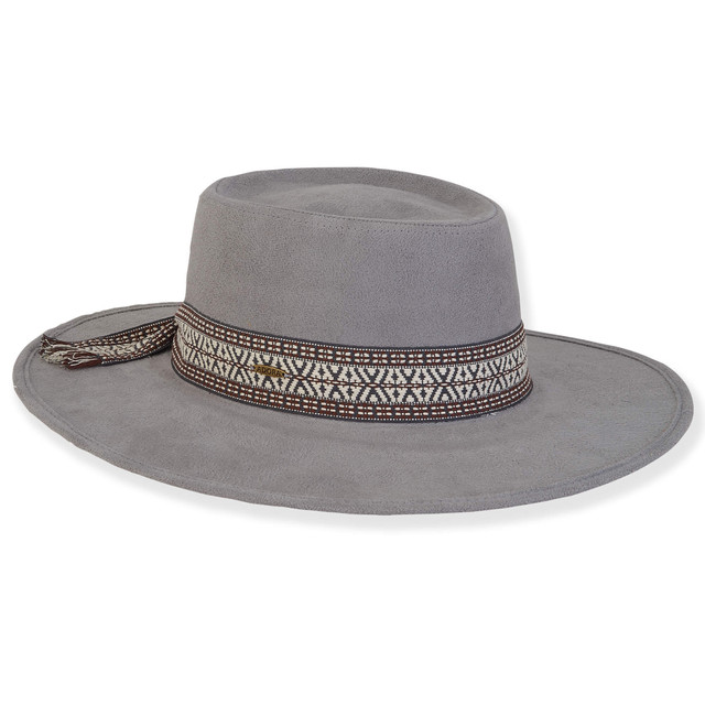 Sun N Sand Rory | Women's Poly Fabric Gambler Woven Trim | AD1578