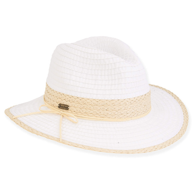 Sun N Sand Runaway | Women's Ribbon Safari Hat | HH2867