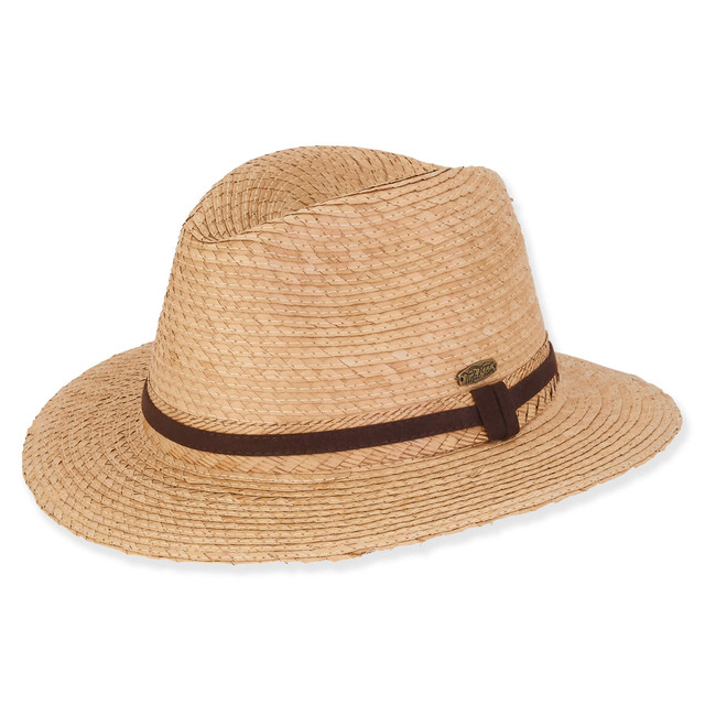 sun n sand Samuel | Men's Palm Straw Safari Hat | HTT1189