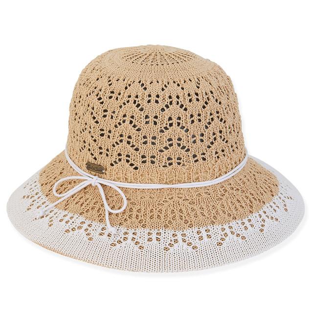 sun n sand San Clemente | Women's Poly Braid Bucket Hat | HH2894 B