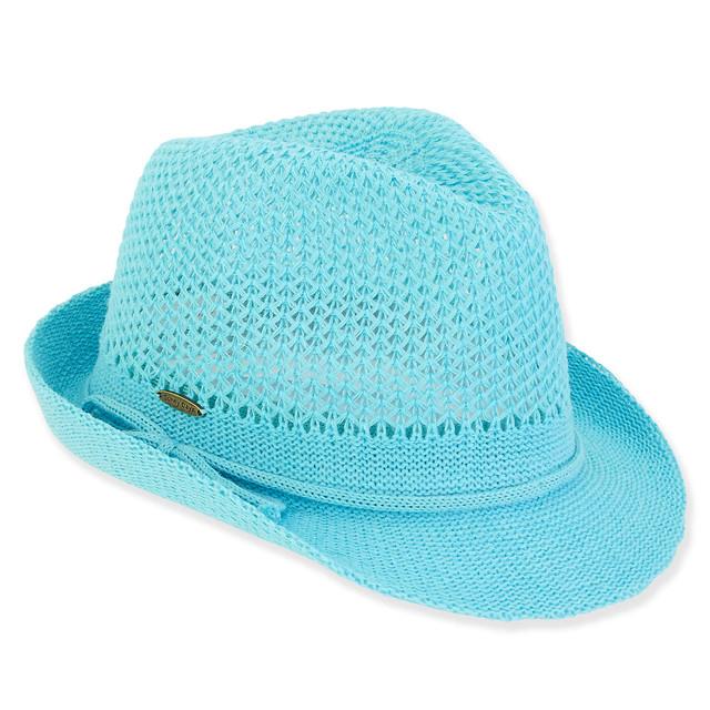 sun n sand Scarlett | Infant Girl Cotton Poly Fedora Hat | HK504