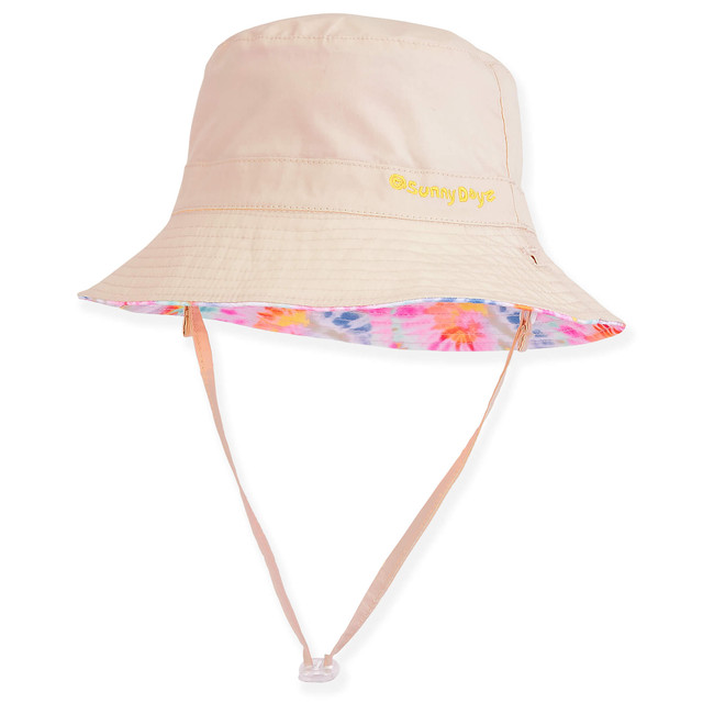 Sun N Sand Sophia | Young Girl Cotton Bucket Hat | HK407 | Reversible