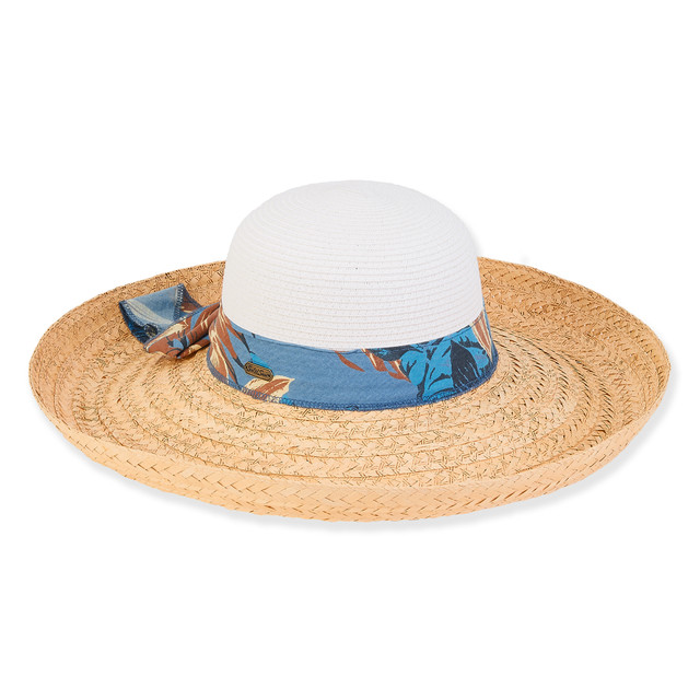 sun n sand St. Peter | Women's Paper Straw Up Brim Hat | HCJ388