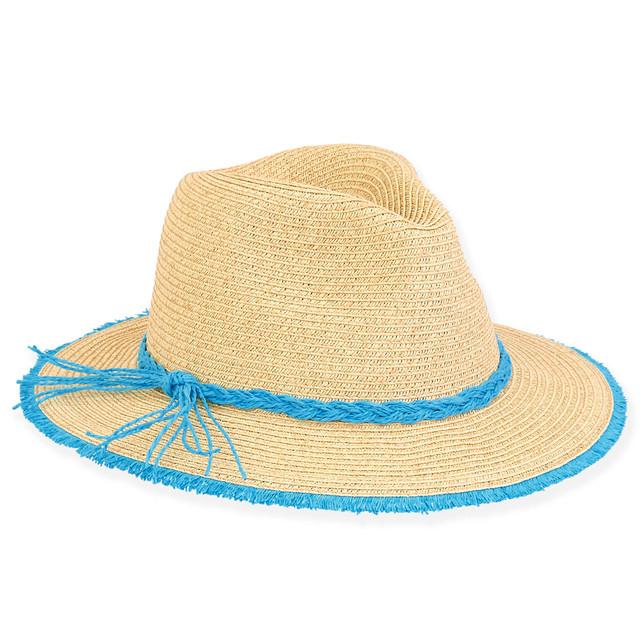 sun n sand Stella | Young Girl Paper Braid Safari Hat | HK440