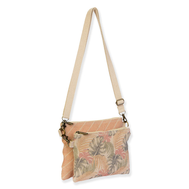 Sun N Sand Subdued Tropical Leaves Crossbody | SNS6762