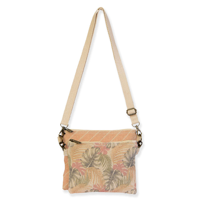 sun n sand Subdued Tropical Leaves Crossbody | SNS6762
