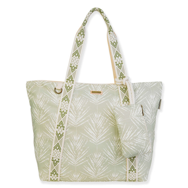 sun n sand Subtle Summer Palm Shoulder Tote | SNS6780