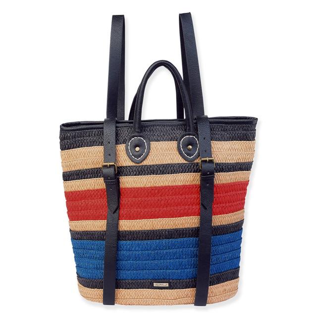 sun n sand Black Paper Straw Backpack | CE6642 B