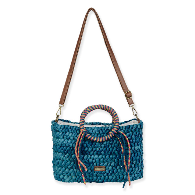sun n sand Blue Corn Husk Crossbody | CE6687 B