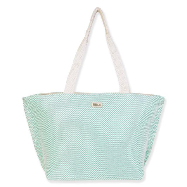 sun n sand Blue Poly Shoulder Tote | CE6667 B