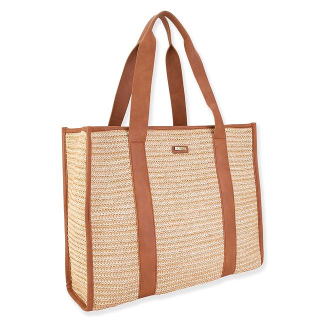 Sun N Sand Charlee | Poly Straw Shoulder Tote | CE6578