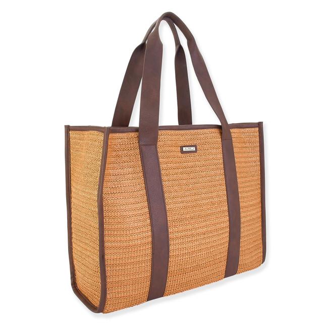 Sun N Sand Charlee | Poly Straw Shoulder Tote | CE6578