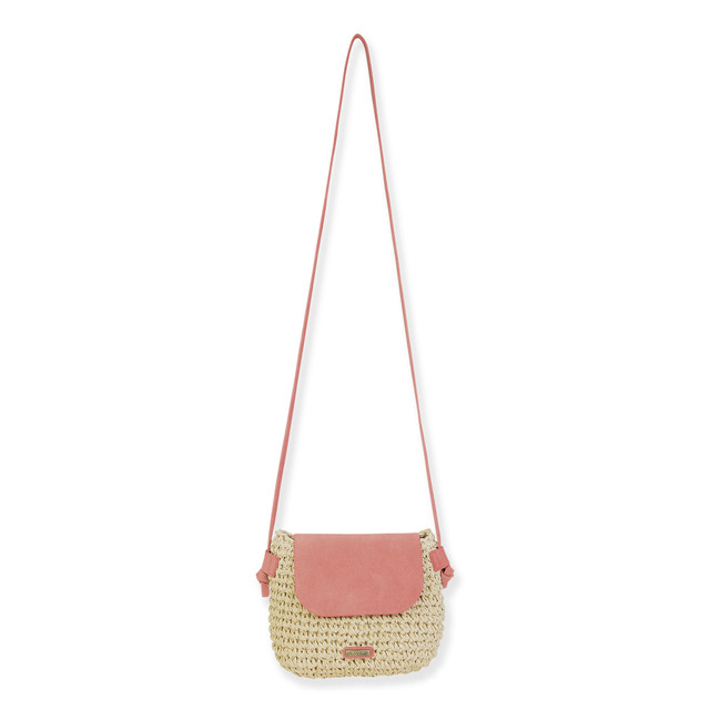 sun n sand Coral Paper Straw Crossbody | CE6726 A