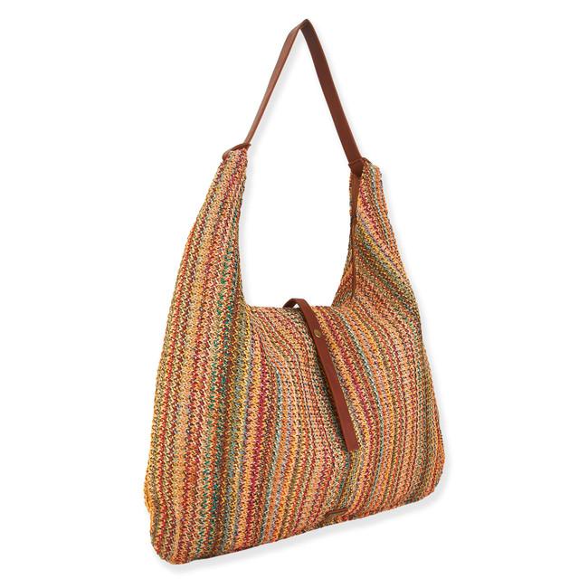 Sun N Sand Danna | Poly Straw Hobo Tote | CE6546