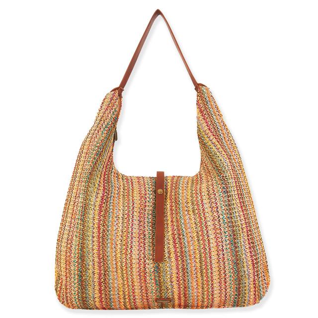 sun n sand Danna | Poly Straw Hobo Tote | CE6546