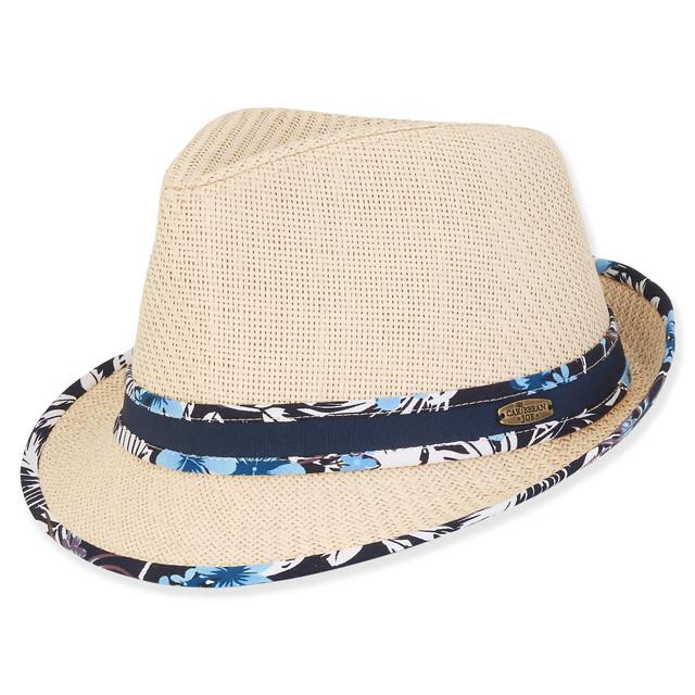 sun n sand Elijah | Men's Paper Straw Fedora | HCJ422