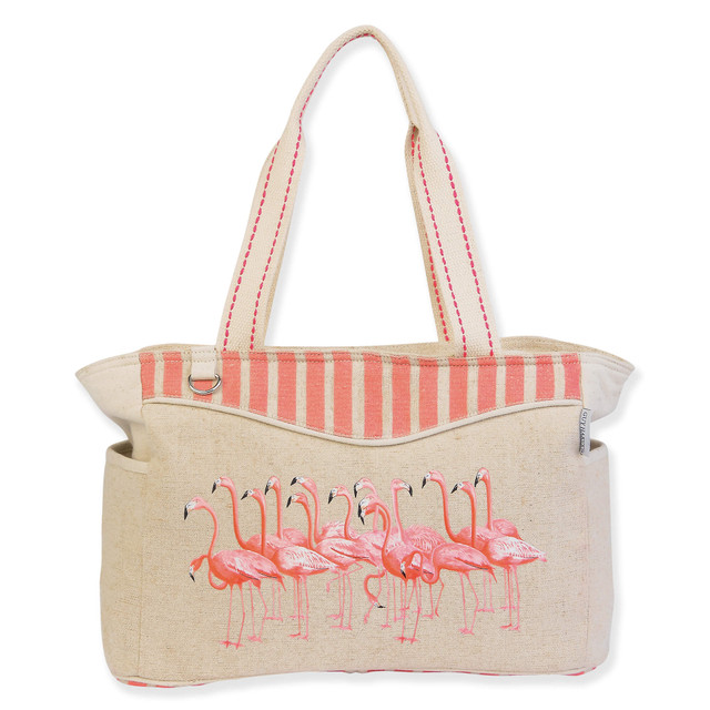 sun n sand Flamingo & Stripes Medium Tote | GH5461