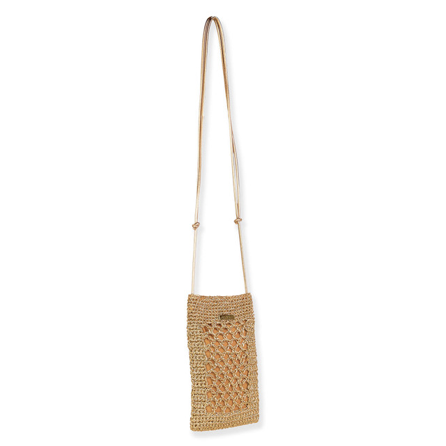 Sun N Sand Gold Polyester Crossbody | CE6721 B