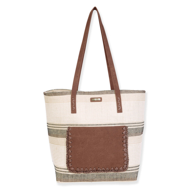 sun n sand Ivory PP Shoulder Tote | CE6668 A