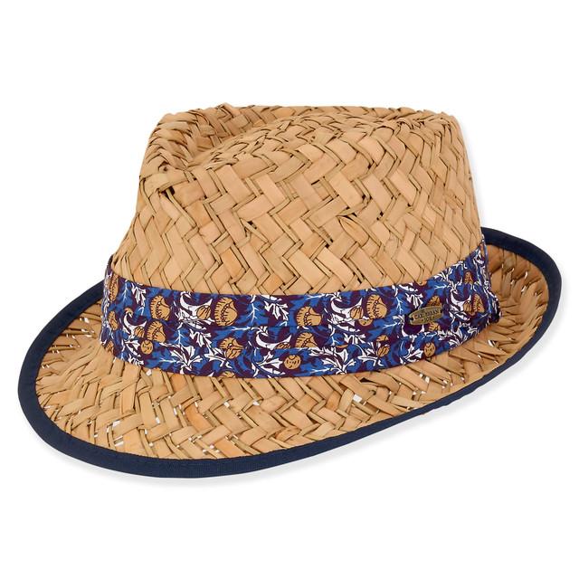sun n sand James | Men's Palm Straw Fedora | HCJ423