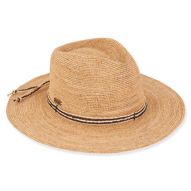 sun n sand Leah | Women's Raffia Safari Hat | HH3165