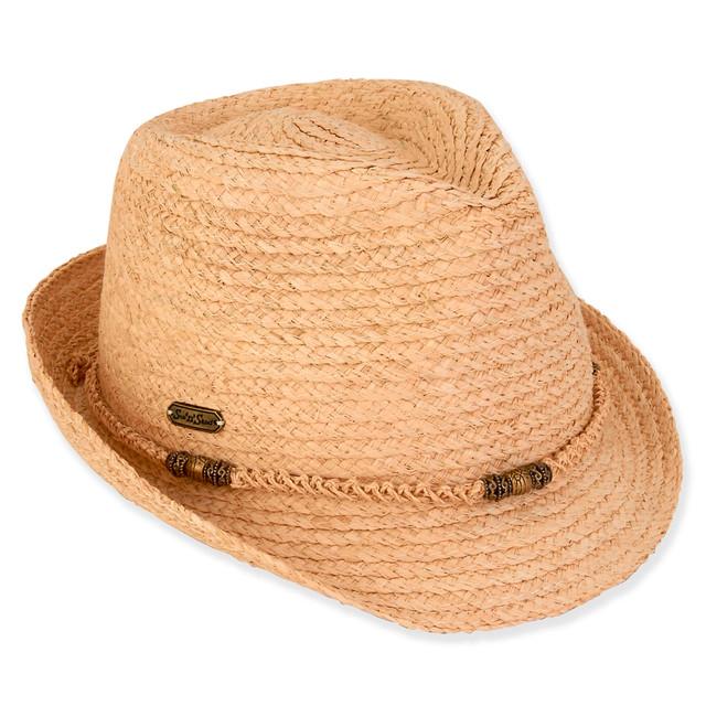 sun n sand Maya | Women's Raffia Fedora Hat | HH3161