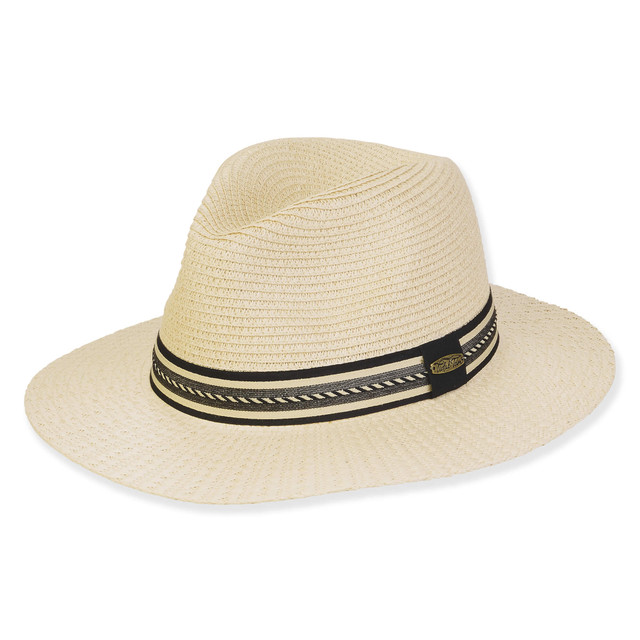sun n sand Men's Hats | Ivory Toyo Safari Brim 3