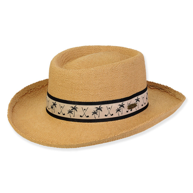 sun n sand Men's Hats | Tan Toyo Gambler Brim 2.25