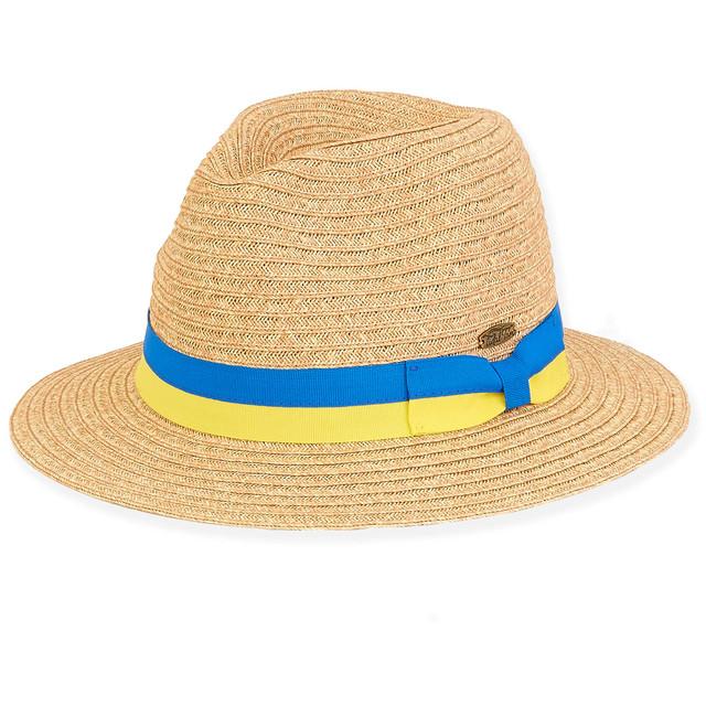 sun n sand Men's Paper Straw Fedora Hat | HTT1141