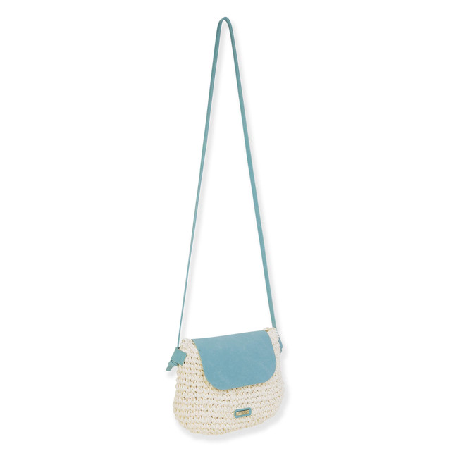 Sun N Sand Mint Paper Straw Crossbody | CE6726 B