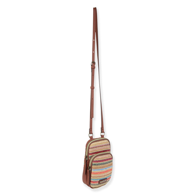 Sun N Sand Multi Poly Straw Crossbody | CE6632 B