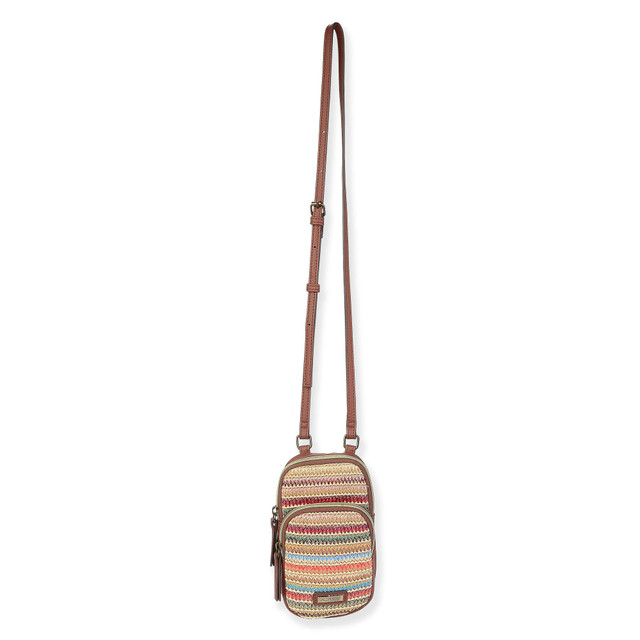 sun n sand Multi Poly Straw Crossbody | CE6632 B