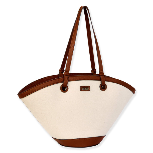 Sun N Sand Natural Canvas Shoulder Tote | CE6620 A