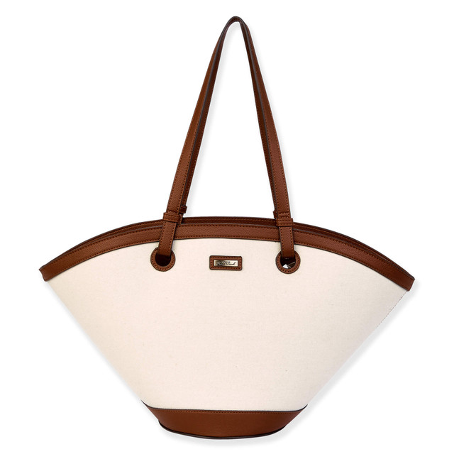 sun n sand Natural Canvas Shoulder Tote | CE6620 A